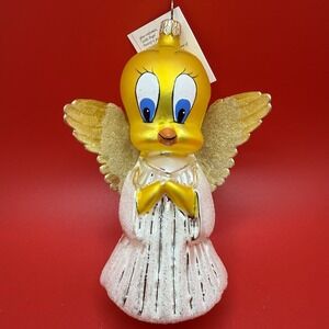 Vintage 1996 Christopher Radko " Little Angel Tweety" Looney Christmas‎ Ornament